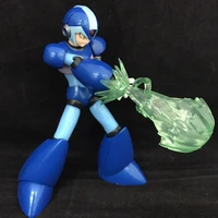 shf model anime kit rockman x action figures blue hair models collectible toys 14cm