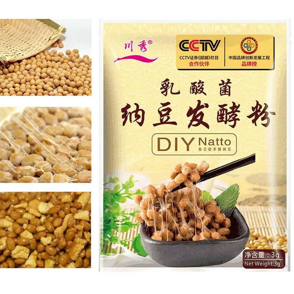 Сделай Сам порошок Natto агент талисмана Bacillus Subtilis Nattokinase пищевая клейкая
