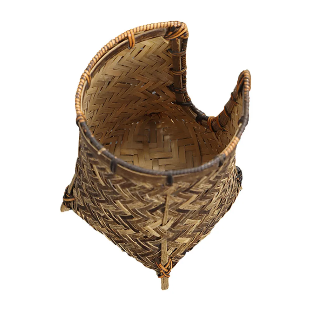 

1Pc Cup Container Vintage Natural Bamboo Cup Basket Tea Durable Set Cup Cage