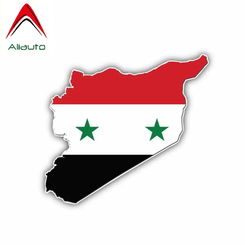 Aliauto модная наклейка на автомобиль карта с флагами мира в Сирии Виниловая Обложка