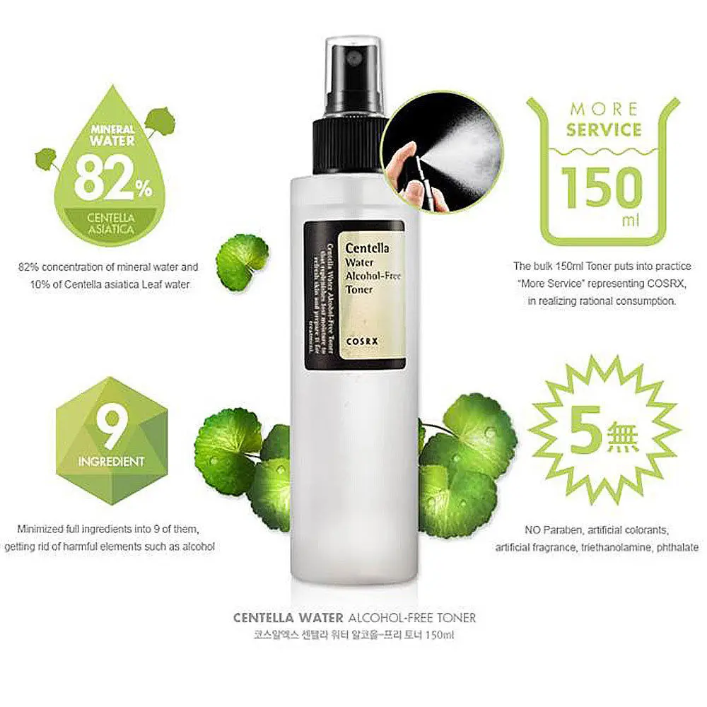 

COSRX Centella Water Alcohol Free Toner 150ml Whiten Moisturizing Essence Serum Original Korea Cosmetic