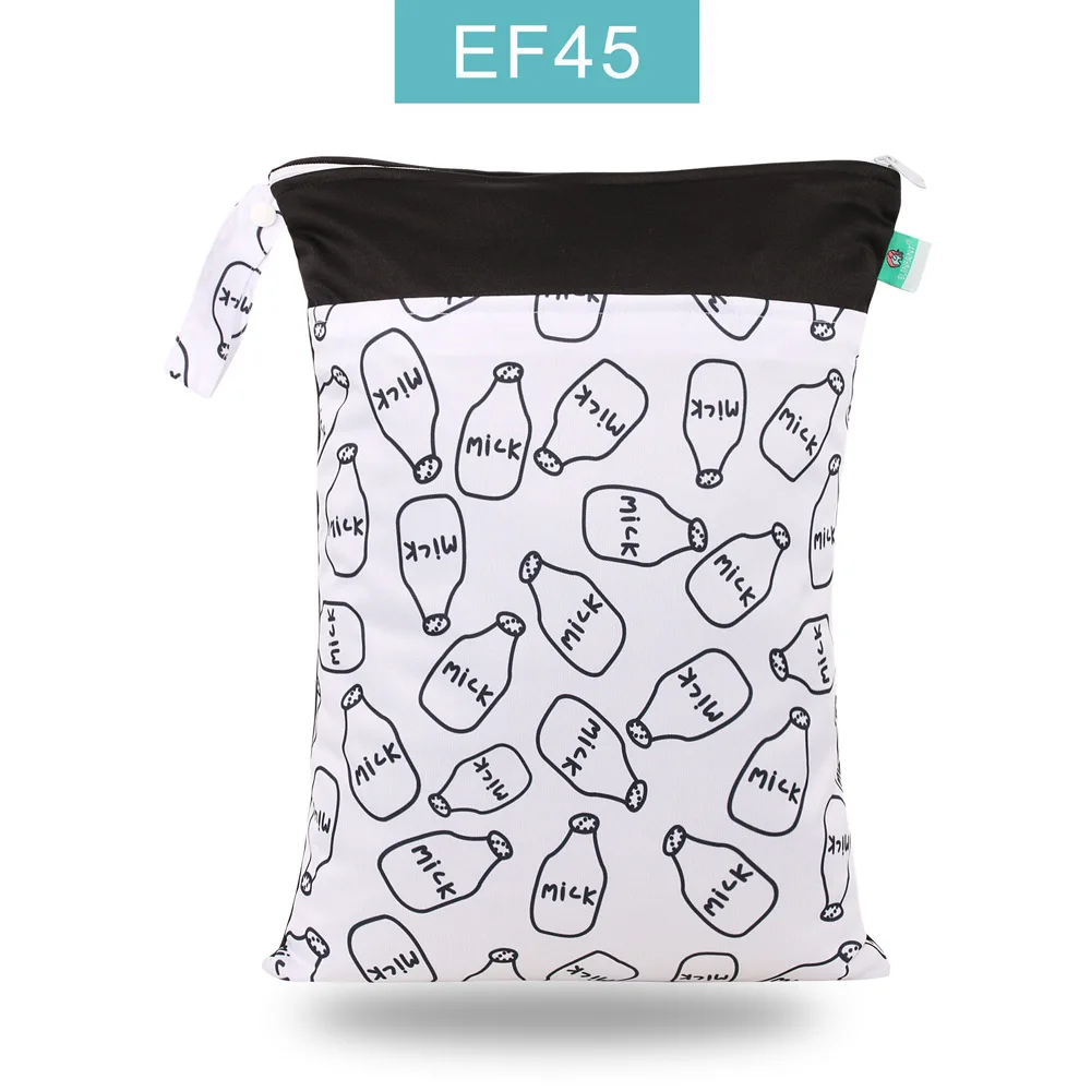 EF45 30x40CM Hylidge многоразовая тканевая сумка для закусок, сумка для плавания 30*40 см, Детская маленькая сумка для подгузников для мамы, водонепроницаемая сумка для закусок, сумка для сэндвичей, ткань - Цвет: EF45 30x40CM
