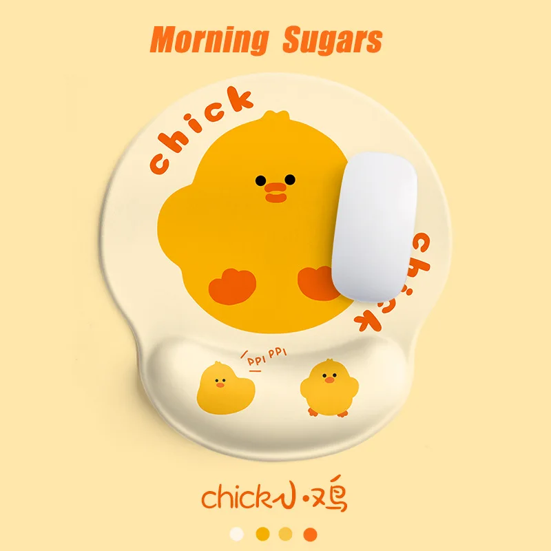 

Коврик для мыши с милым рисунком в итальянском стиле, японский Цыпленок, маленький желтый цыпленок, силиконовая подушка для женщин, персона...