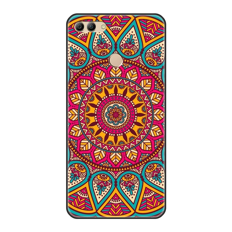Чехол для Huawei Y3 Y5 Y6 Y7 2017 II Pro силиконовый чехол с рисунком мандалы задняя крышка Prime