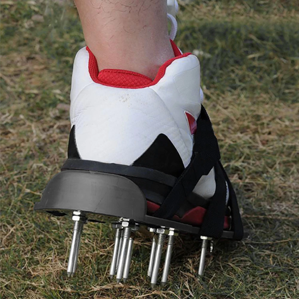 

Lawn Aerator Sandals Gardening Floor Paint Self-Leveling Cement Construction Nail Shoes Scarifier Grassland Ripper Tool