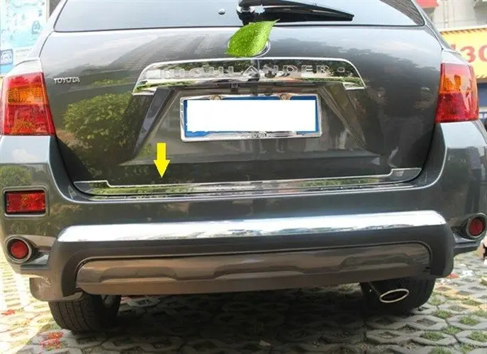 

5PCS Rear Trunk Side body door molding chrome trim For Toyota Highlander 08-2010