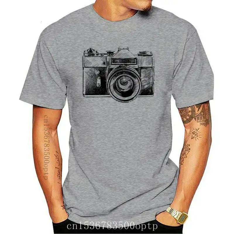 

New Women 2021 Camera Vintage Short Sleeve Fashion Print Summer Shirt T-shirts Top T Graphic Female Ladies Womens Tee T-Shirt