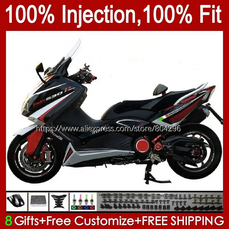 

Black silvery T-MAX500 For YAMAHA MAX 500 MAX-500 T TMAX500 130No.1 MAX500 08 09 10 11 TMAX XP500 2008 2009 2010 2011 Fairings