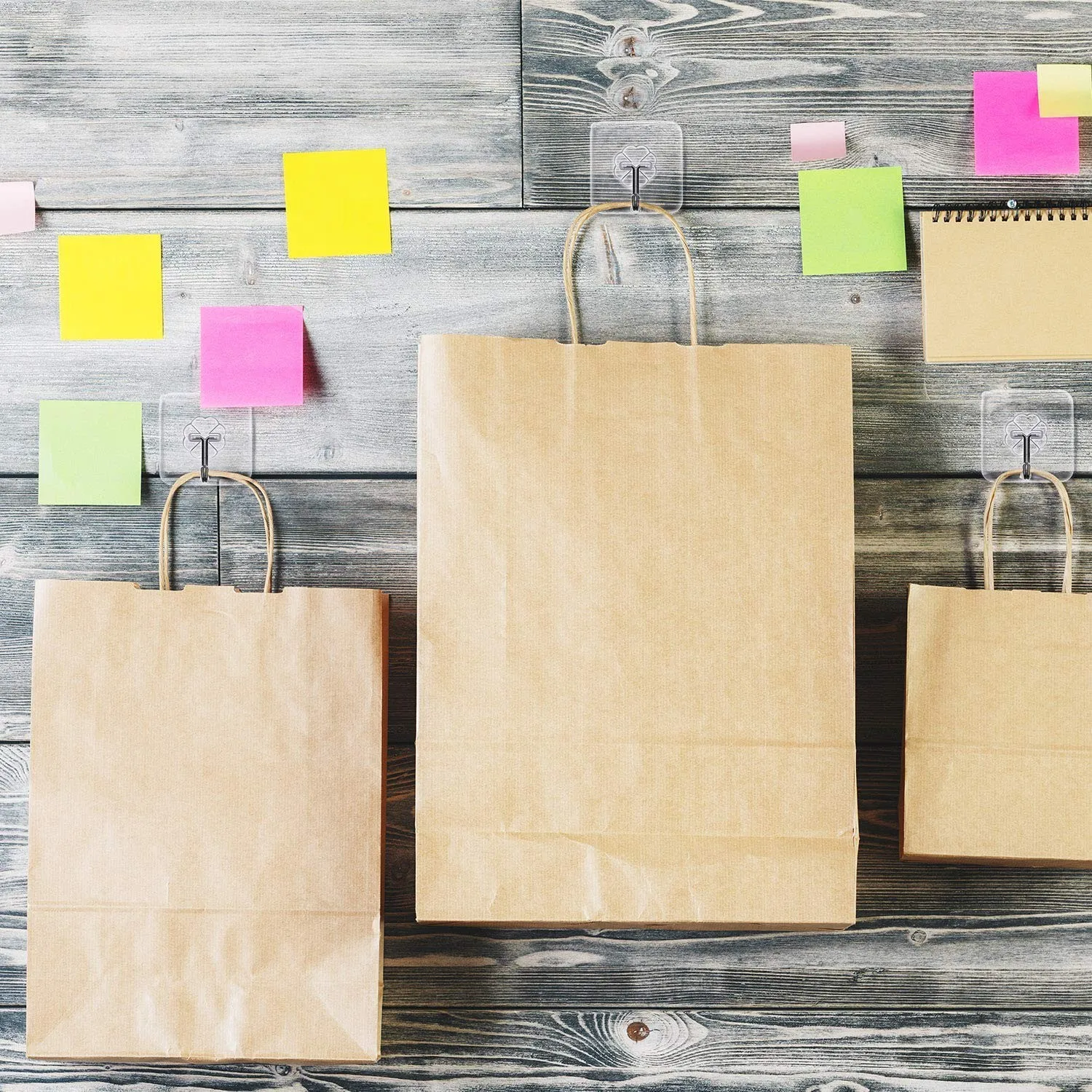 

24Pcs Strong Transparent Seamless Suction Cup Sucker Wall Hooks Hanger Kitchen Bathroom 6cmx6cm