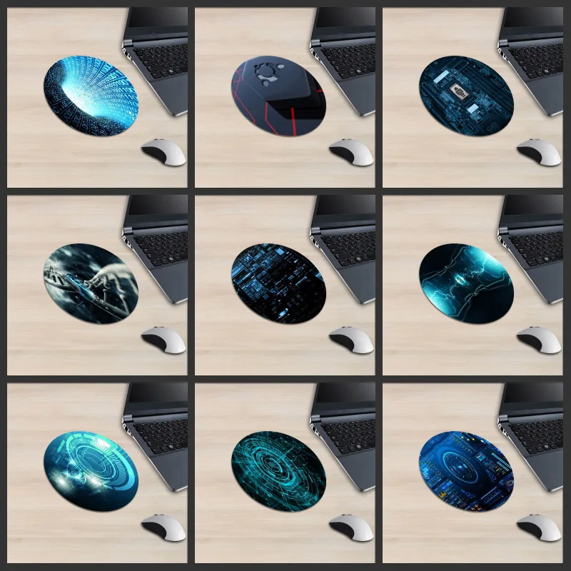 XGZ 3D рендеринг круглый коврик для мыши технология передачи данных современный