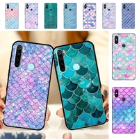 yndfcnb mermaid fish scale phone case for redmi note 8 7 9 4 6 pro max t x 5a 3 10 lite pro