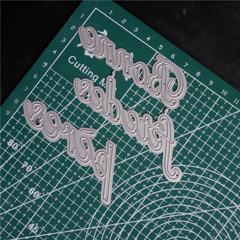 Металлические Вырубные штампы с французскими надписями для рукоделия