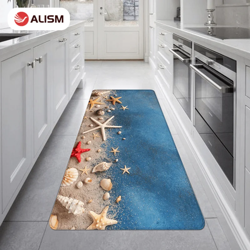 Нескользящий кухонный коврик мягкий водопоглощающий ковер для пола в гостиной