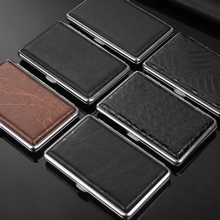 Мужской кожаный чехол для сигарет с рисунком дерева 20 водонепроницаемый футляр