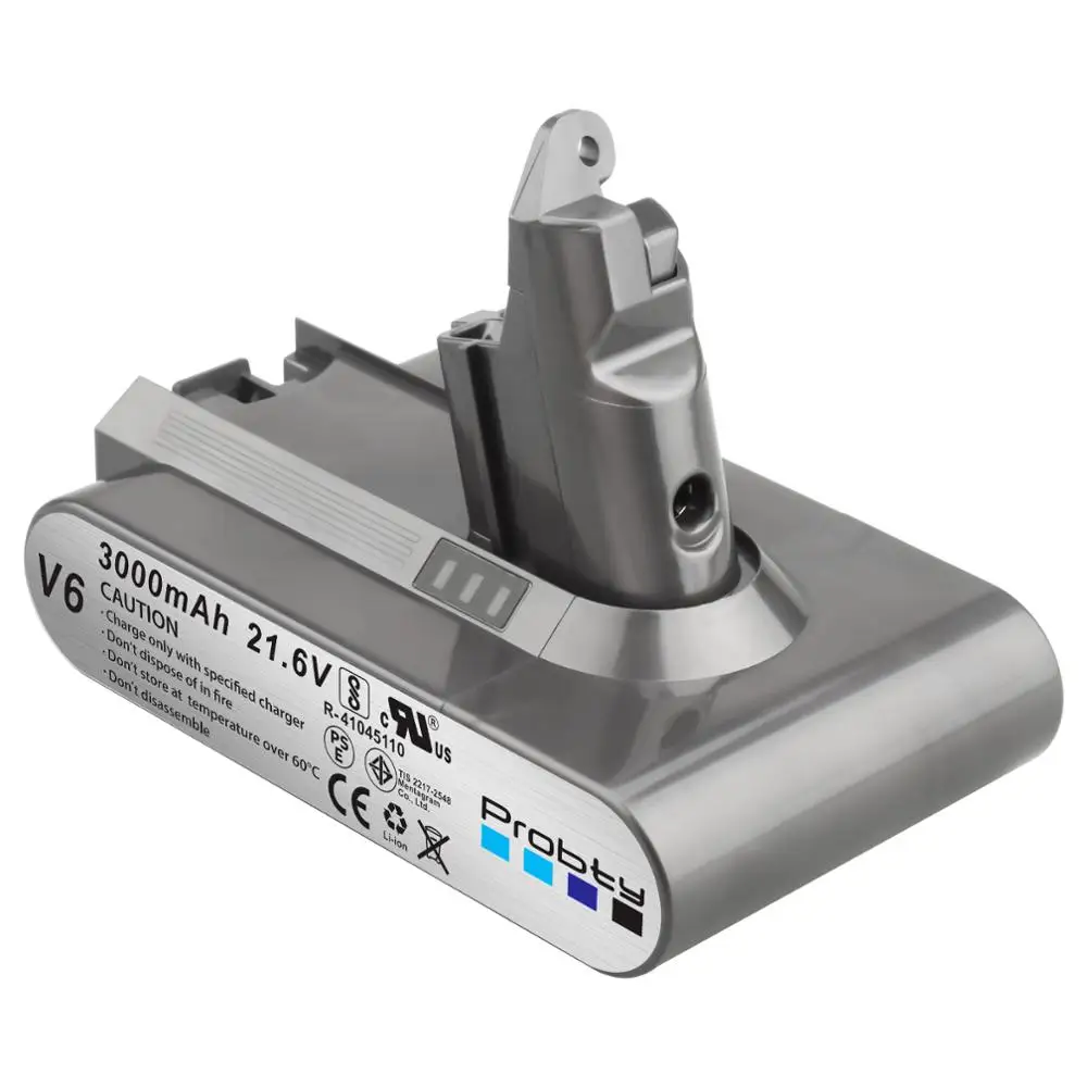 Литий-ионный аккумулятор 3000 мАч 21 6 в 3 0 для пылесосов Dyson V6 DC58 DC59 DC61 DC62 DC74 SV09 SV07 SV03
