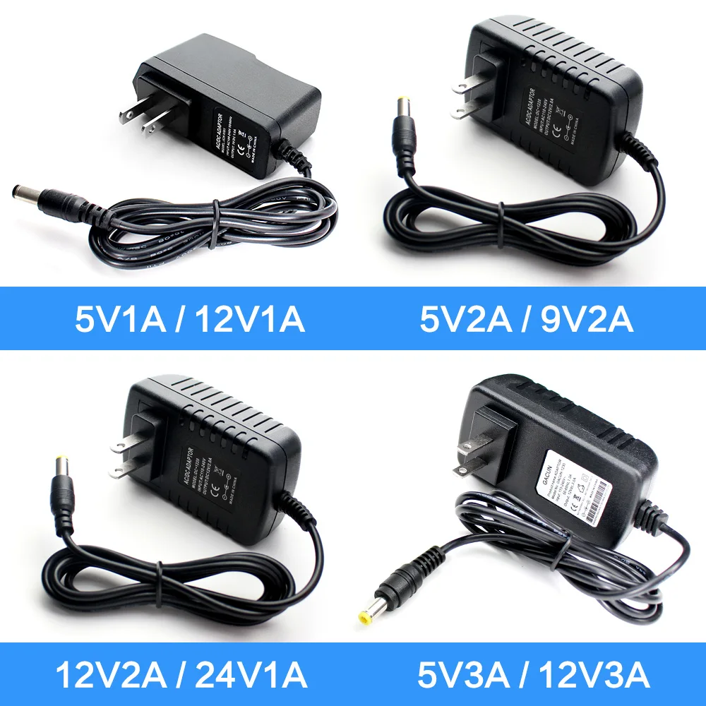 Универсальный адаптер питания переменного тока 12 В постоянного 220 в 2A зарядное