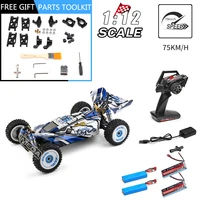 wltoys 124017 4wd 75 kmh big feet suv drift rc car brushless motor high speed racing 112 2 4ghz with parts kit