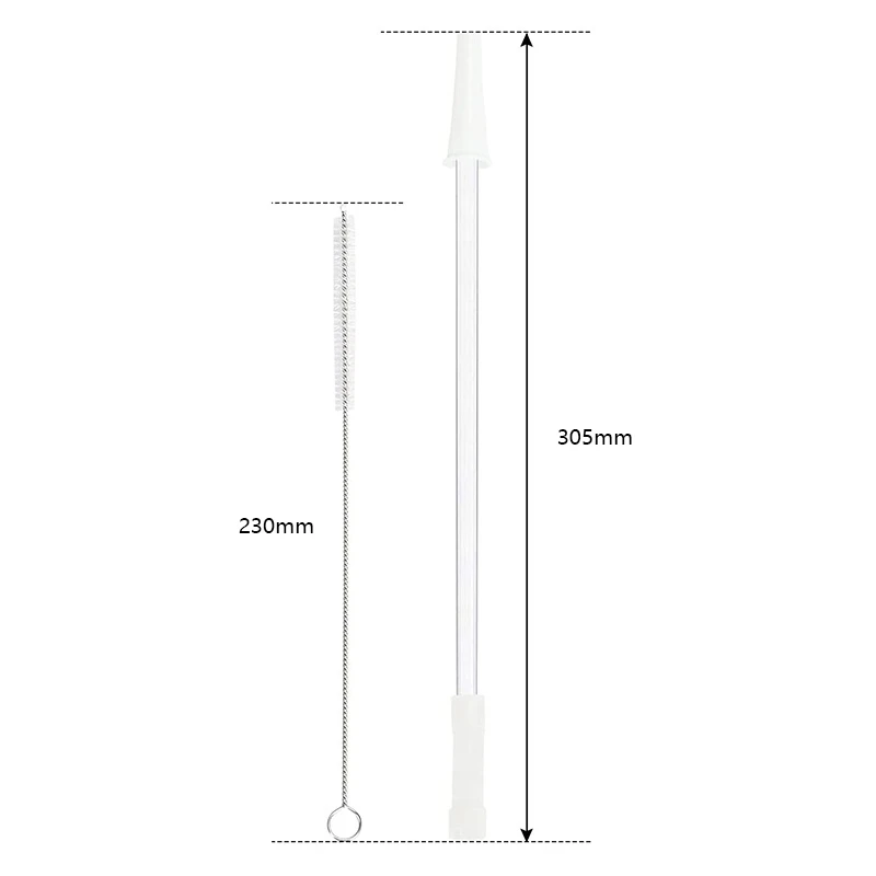 Compatible Gallon Bottle Reusable Adjustable Straws for 128Oz 64Oz Jug 1/Half Water - 5 Set |