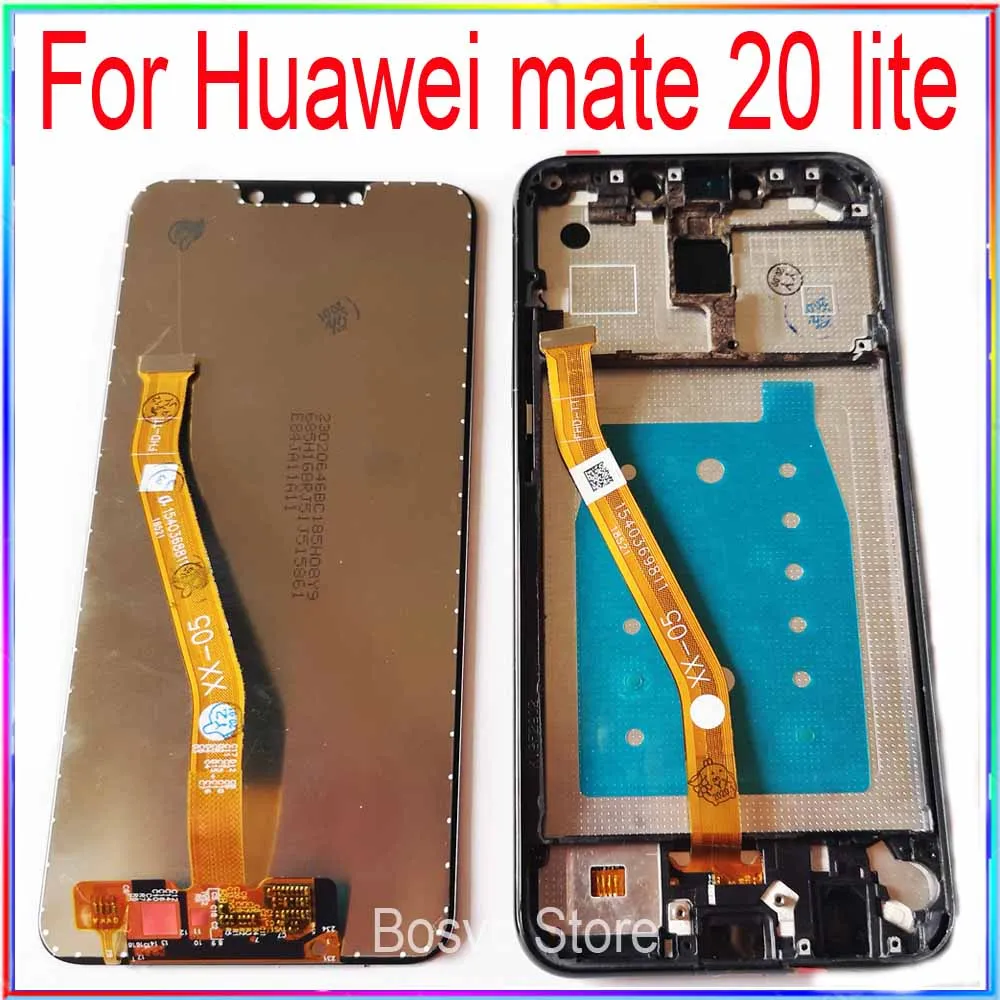 ЖК дисплей с сенсорным экраном и рамкой для Huawei mate 20 lite|Экраны мобильных