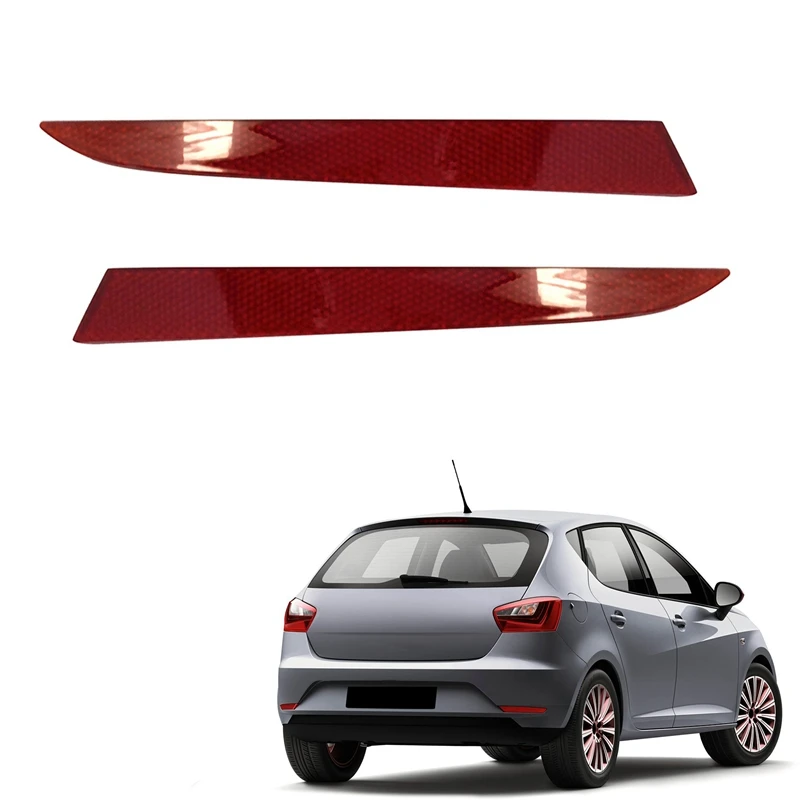 

Car Red Rear Bumper Light Reflector Tail Lamp Warning Light Reflector Fog Lamp for SEAT IBAZA 2013-2016