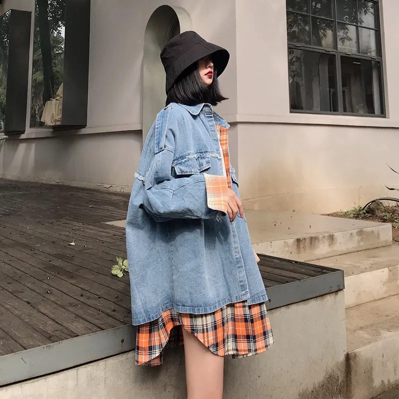 

IEQJ 2021 New Summer Fashion Women Clothes Turn-down Collar Batwing Sleeves Light Blue Denim Shirt Pocket WP79305XL Big Size