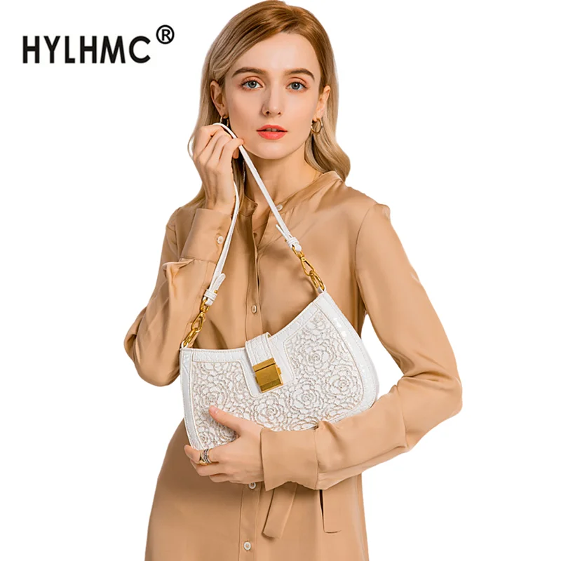 Роскошная модная женская сумка новинка 2020 кружевная дамская с пряжкой и алмазным