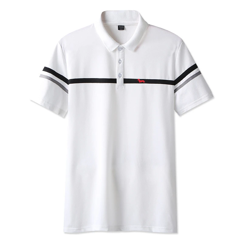 2020 Polo Shirts Men High Quality Cotton Short Sleeve Business Casual Solid Summer Sport Jerseys Golf Tennis Black | Мужская одежда