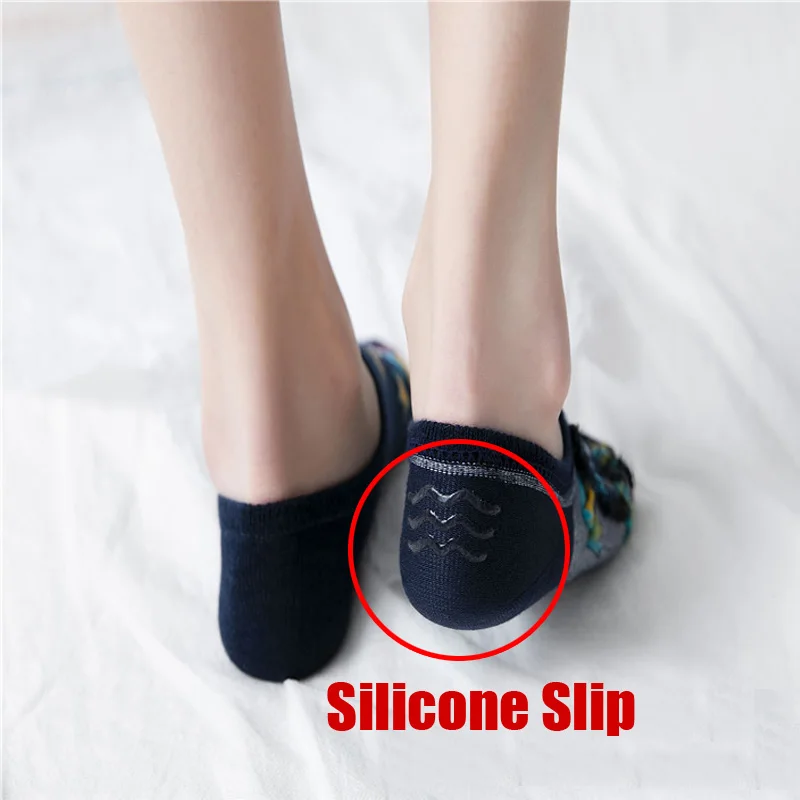 5Pairs Korea Summer socks women Cartoon Animal bear mouse Socks Cute Funny Silicone Slip Invisible cotton Ankle Socks Size 35-41