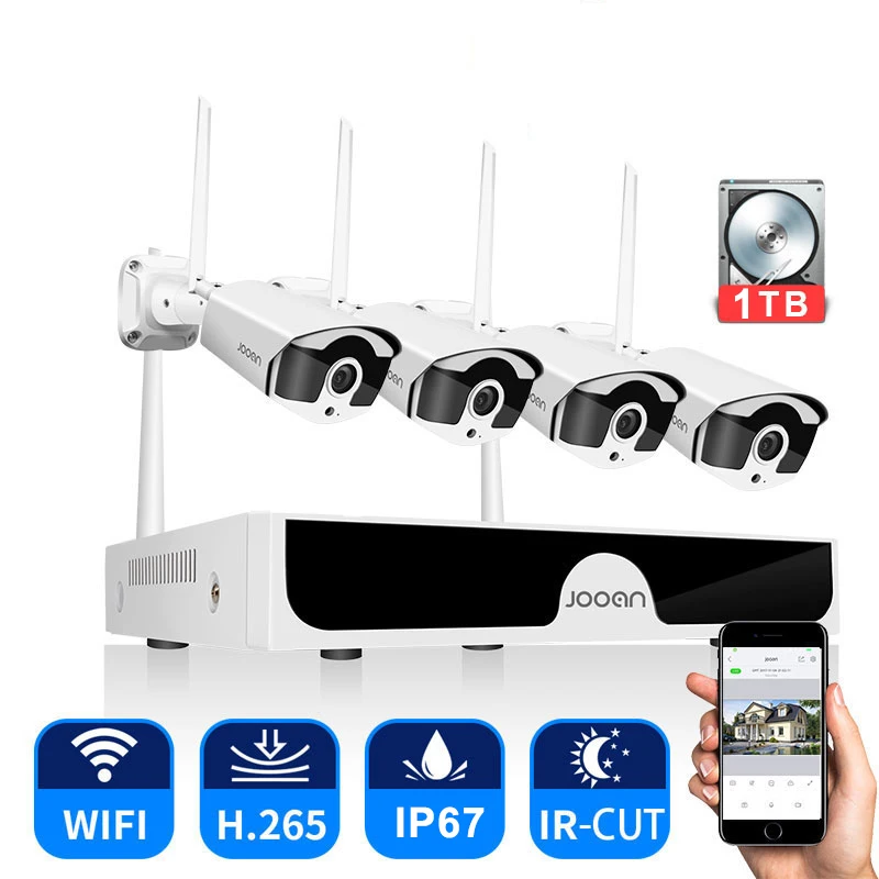 

CCTV System Wireless Surveillance System Kit 3MP Home Security Camera System Outdoor WIFI Cameras Set Video Audio Recording