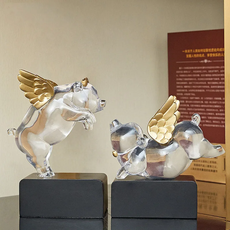 Простые креативные милые украшения со Свинкой из смолы свадебные подарки