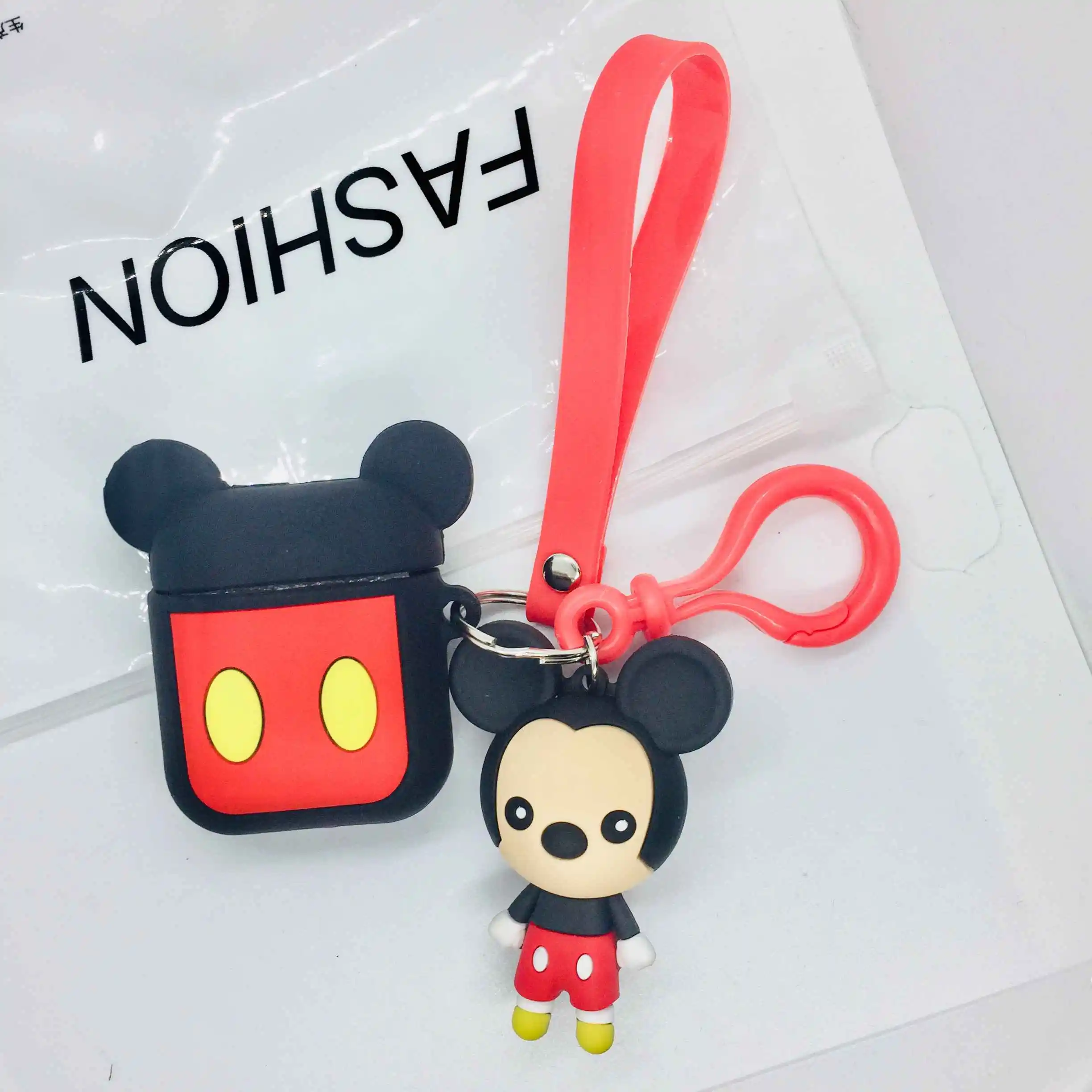 E3 Для airpods чехол милый кот/с изображением утки, лягушки мультяшный брелок/брелок мультяшный силиконовый чехол для наушников чехол s Для air pods 2 Чехол funda - Цвет: E3