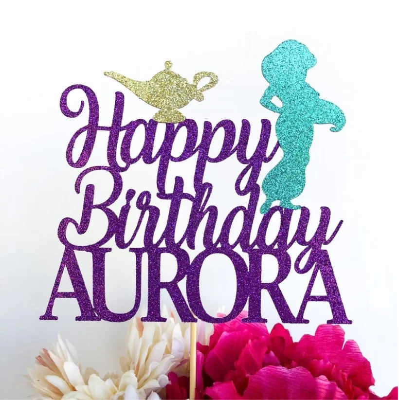 Изготовленный На Заказ Жасмин Aladdins торт Топпер | Жасмина на день рождения