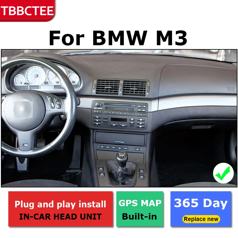 Автомобильный GPS-навигатор Android для BMW M3 1998 ~ 2004 автомобильный DVD-плеер BT RDS Mlutimedia Navi