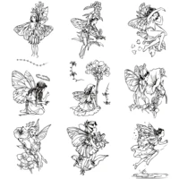 fairy series clear stamps silicone for diy scrapbooking card making photo album crafts template new rubber stamps decoration