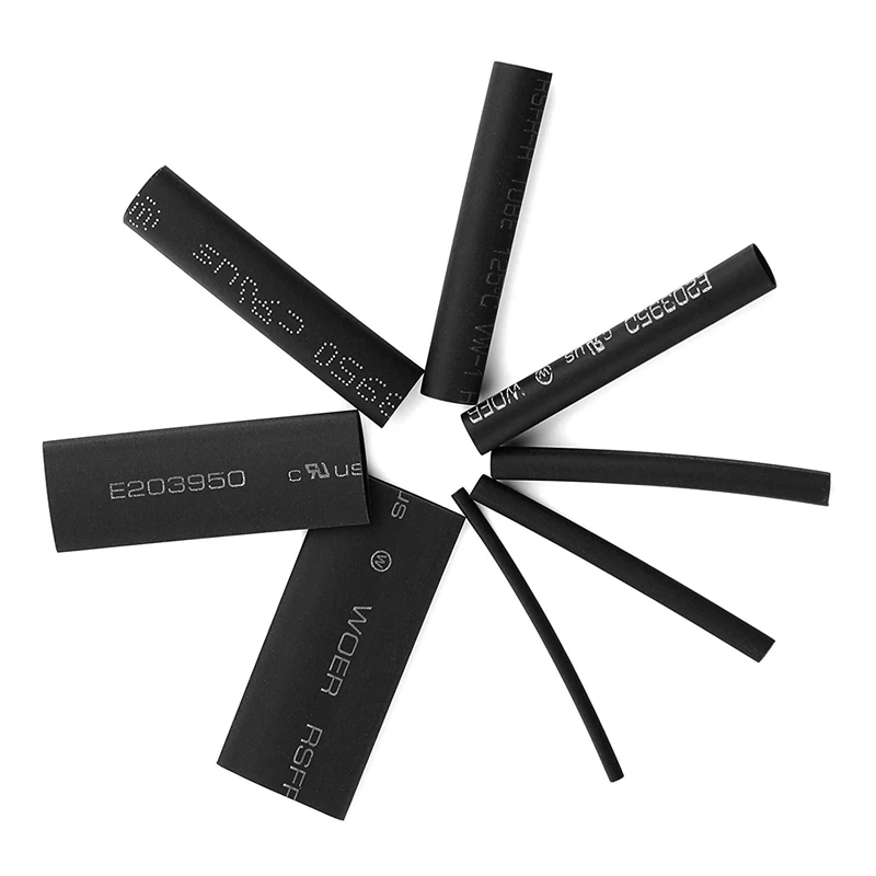 532 шт. термоусадочная трубка черная провод пленка Соотношение 2:1 Электрический