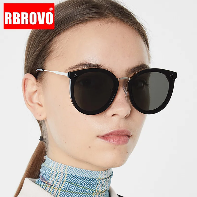 

RBROVO 2021 классические солнцезащитные очки «кошачий глаз» Женские винтажные очки карамельных цветов для покупок на открытом воздухе океански...
