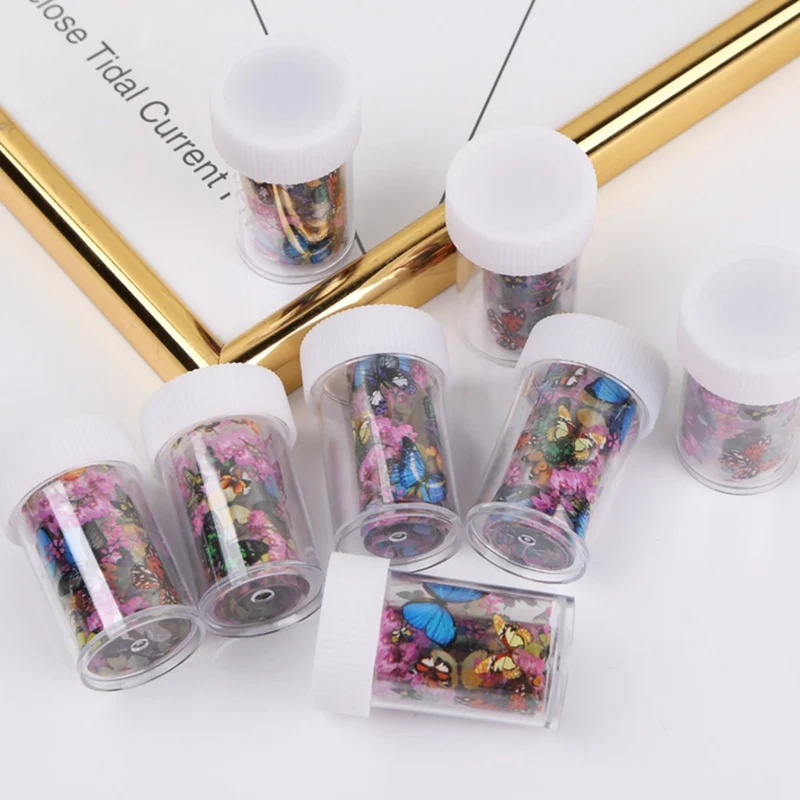 Переводные фольги для дизайна ногтей наклейки декорации сделай сам Бабочка