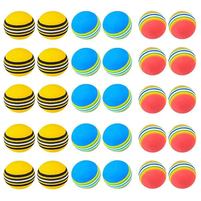 

30Pcs Golf Balls EVA Golf Training Balls Golf Practice Balls Golf Soft Balls for Indoor Outdoor Golf Practice
