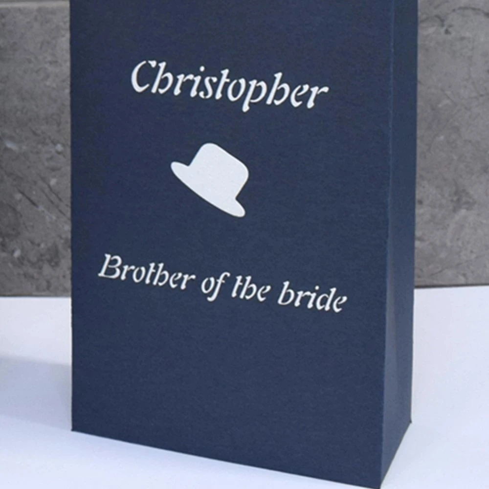 

Personalised Navy blue Groomsman Gift Bag Best Man Proposal Gift Bag Groomsmen Gift Groomsmen Gifts Bridal Party Gift Bags