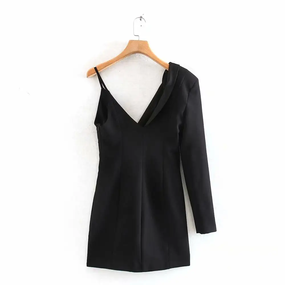 Женский сексуальный однобортный костюм на одно плечо дизайнерское платье