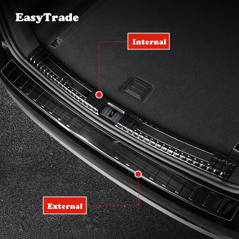 Накладка на порог двери заднего багажника из нержавеющей стали защита Бампера