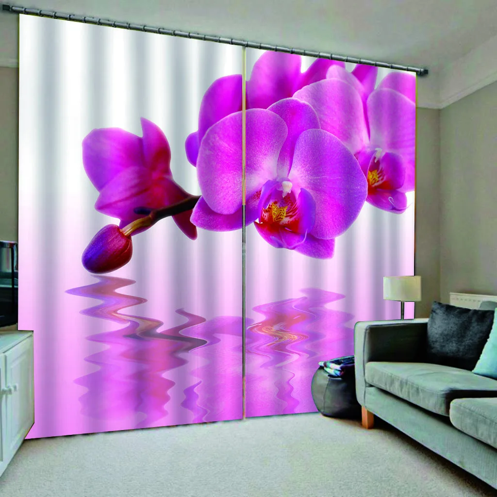 Шторы декор для гостиной спальни 2 панели занавески на окно фиолетовые шторы