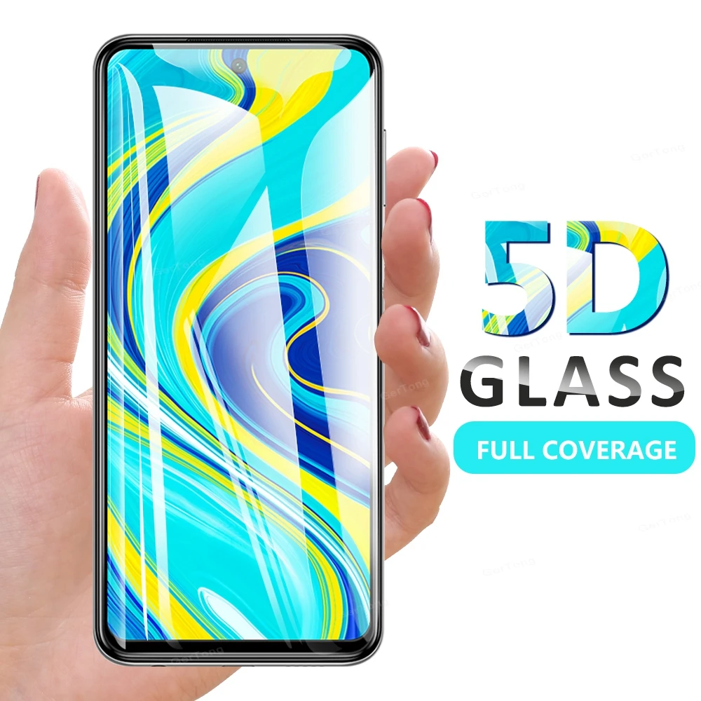 Закаленное стекло 5D с полным покрытием для Xiaomi Mi 10 Pro Redmi Note 9 8 8t K30 изогнутое
