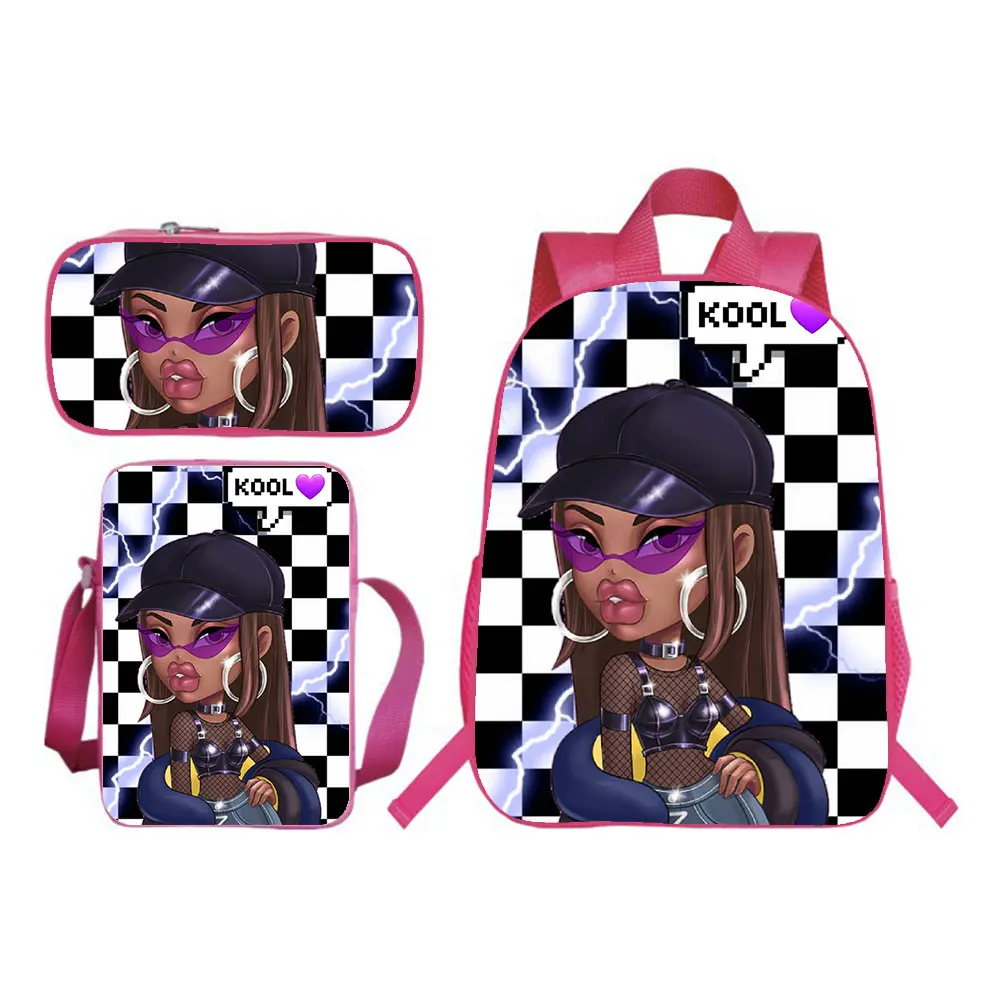 

Bratz Backpack 3pcs Set Boy Girl School Bag Teens Bookbag Rucksack Gift(backpack+shouder Bag+pen Bag) New