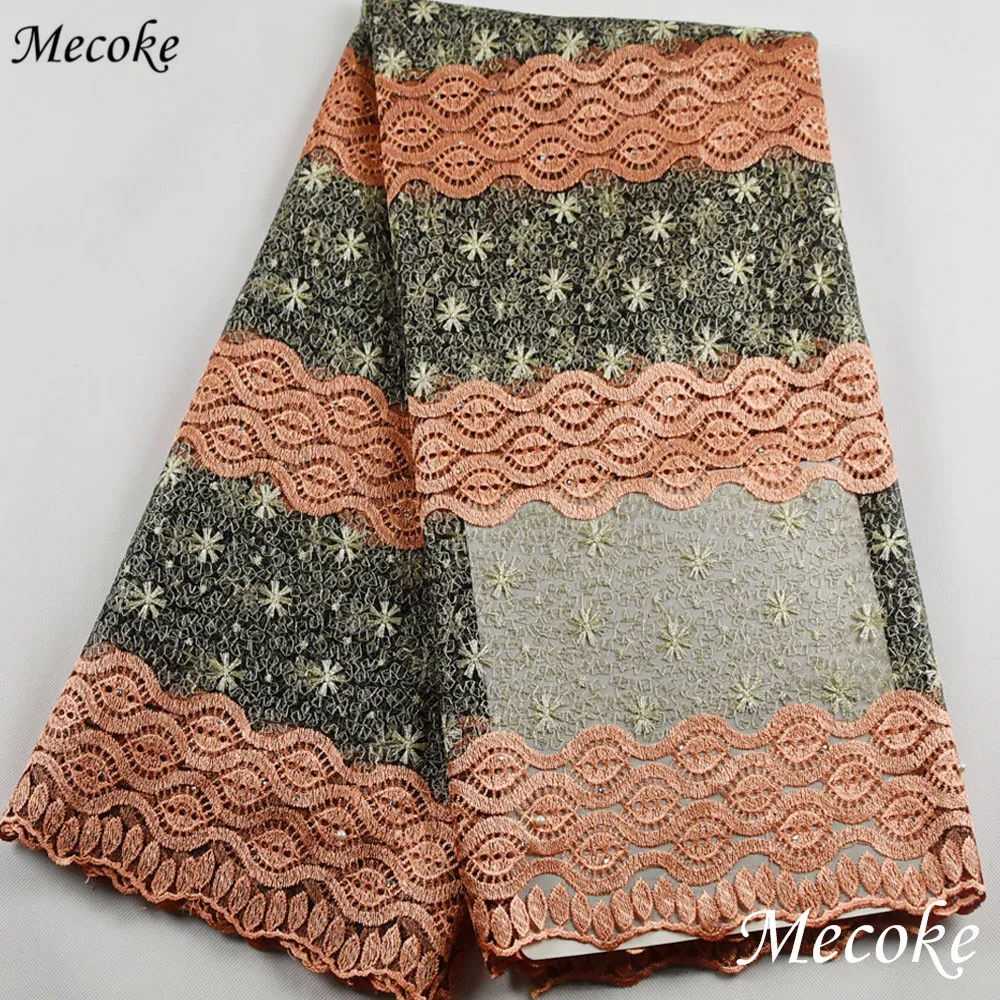 Лидер продаж швейцарская вуаль кружева африканские ткань 2019 фиолетовый