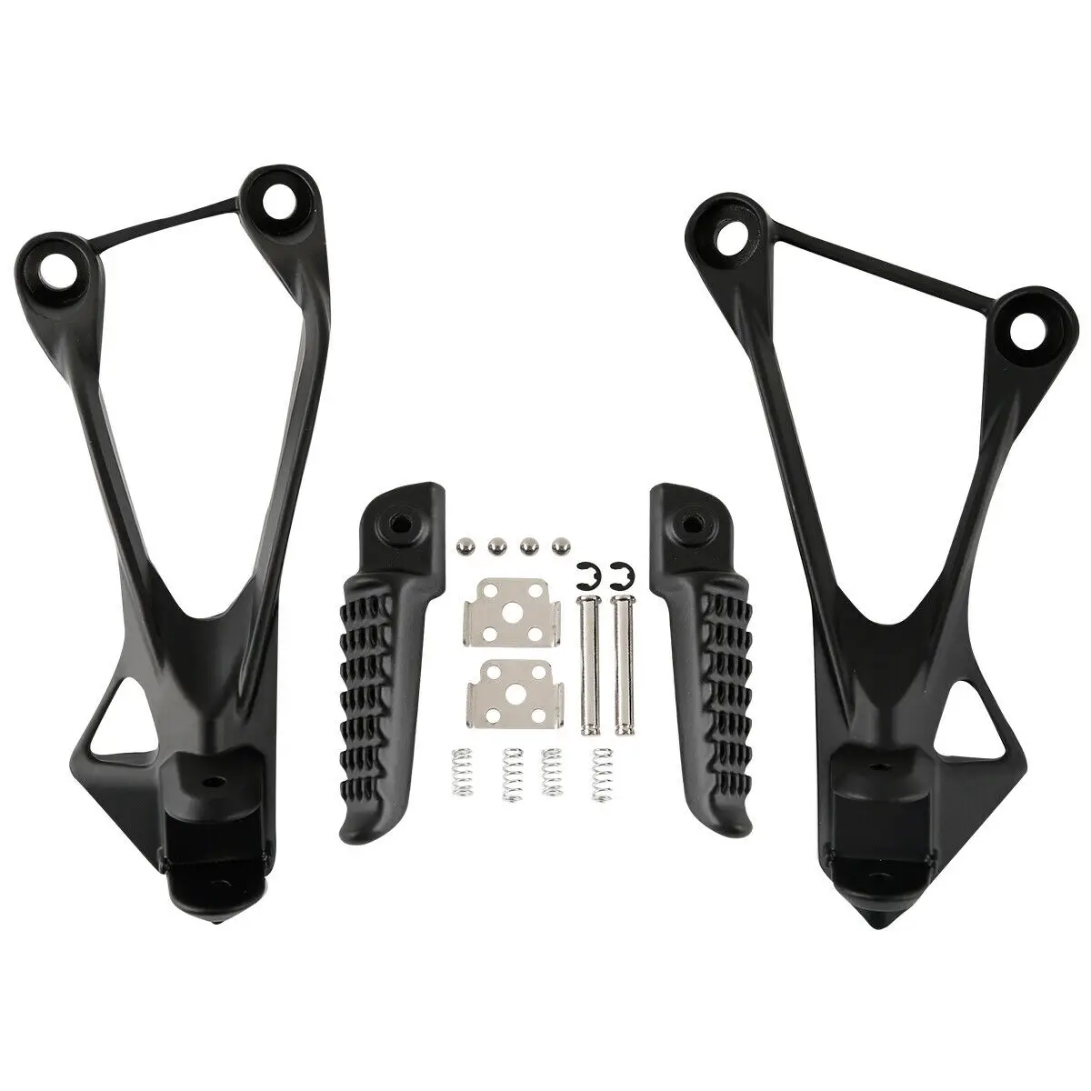 

Мотоциклетные Задние подножки для KAWASAKI Ninja ZX6R 2005-2008 2007 2006 ZX636 2005-2006 серебристый/черный/матовый черный