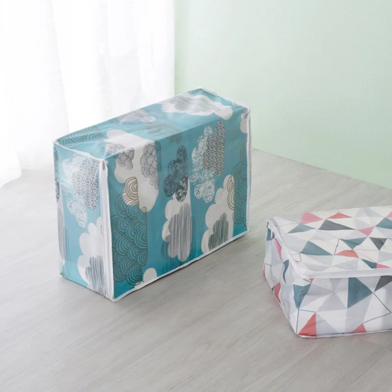 Стеганая сумка для хранения домашней одежды Одеяло Подушка дорожный органайзер