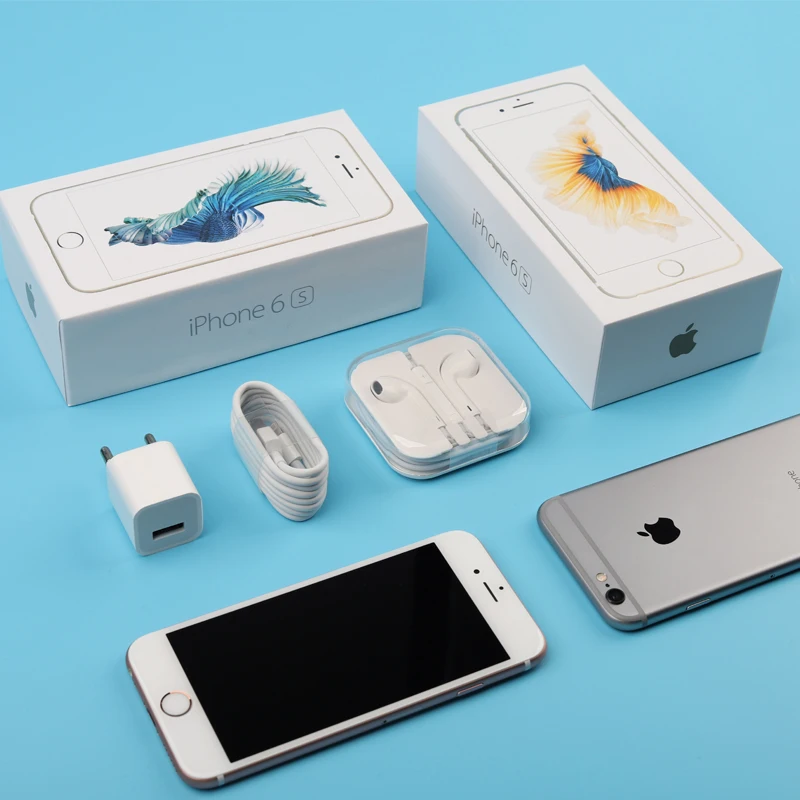 Apple iPhone 6s и Plus оригинальный iOS 4G LTE 2 Гб ОЗУ 12 МП два ядра A9 сканер отпечатка пальца
