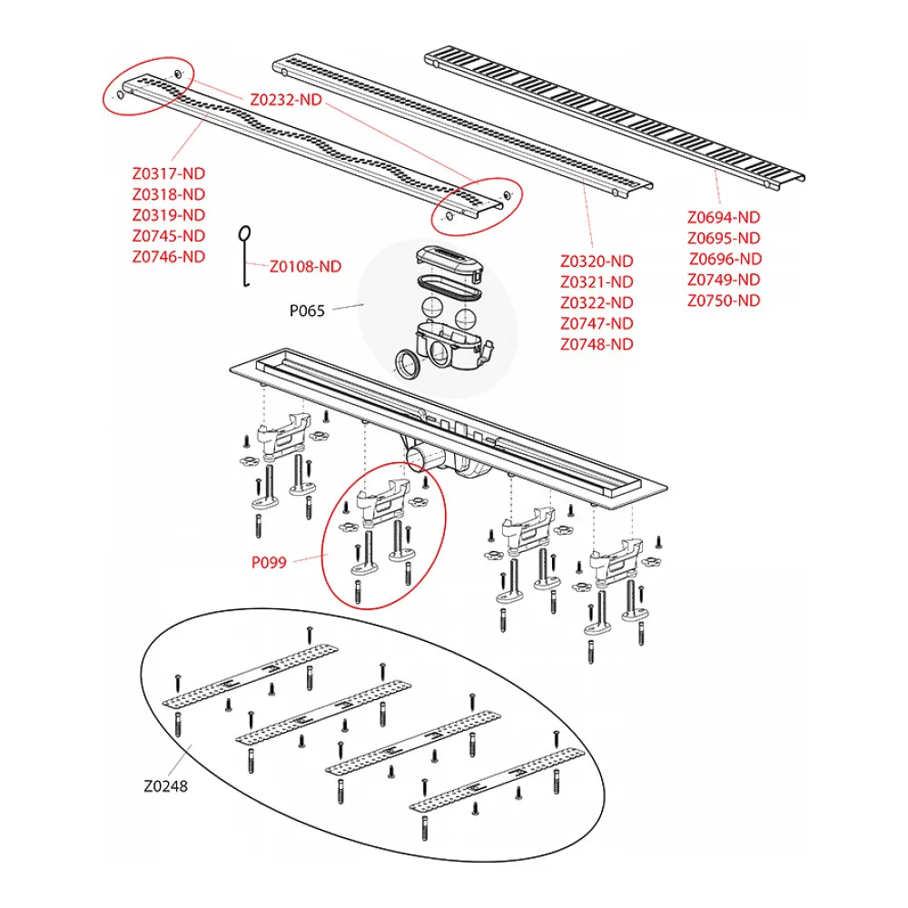 Душевой лоток AlcaPlast APZ10 Simple 750M|Душевые поддоны| |