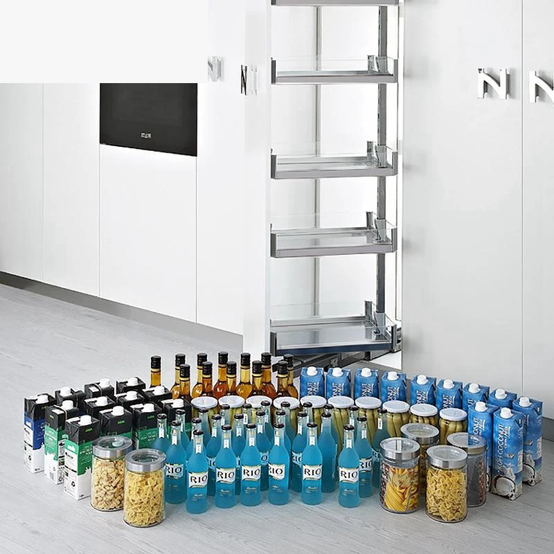 

Accessories Organizer and Storage Cucina Organizador Stainless Steel Cozinha Cocina Kitchen Cabinet Cestas Para Organizar Basket